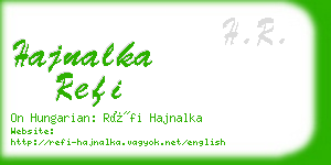 hajnalka refi business card